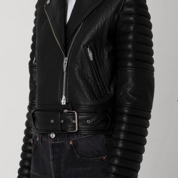 The COOLEST Leather Moto Jacket by The Arrivals - Picture 9 of 13